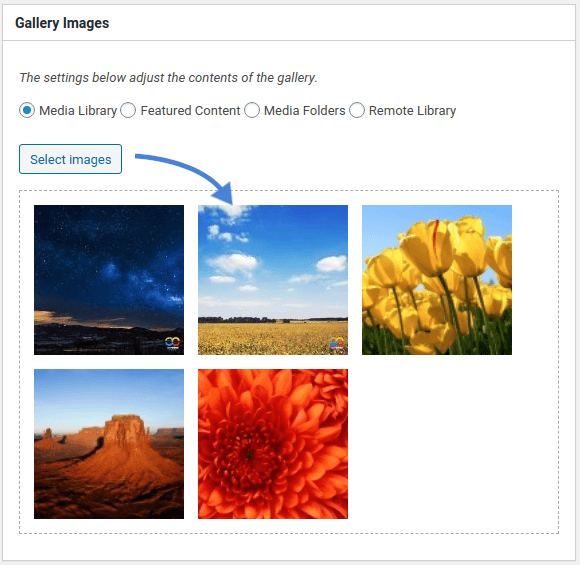 5. Select Images