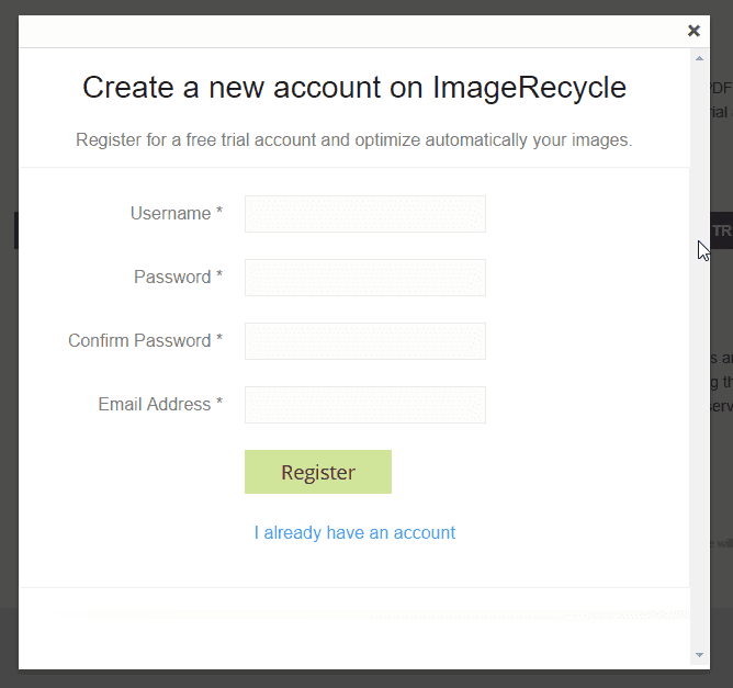 create-new-imagerecycle-account